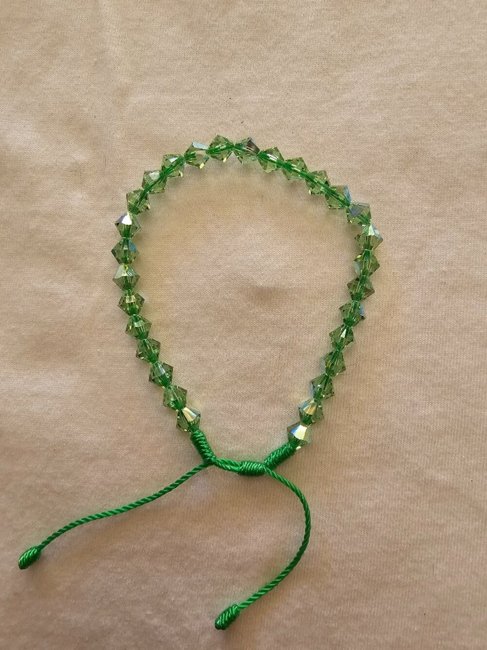 Light Green Swarovski Crystal Bracelet